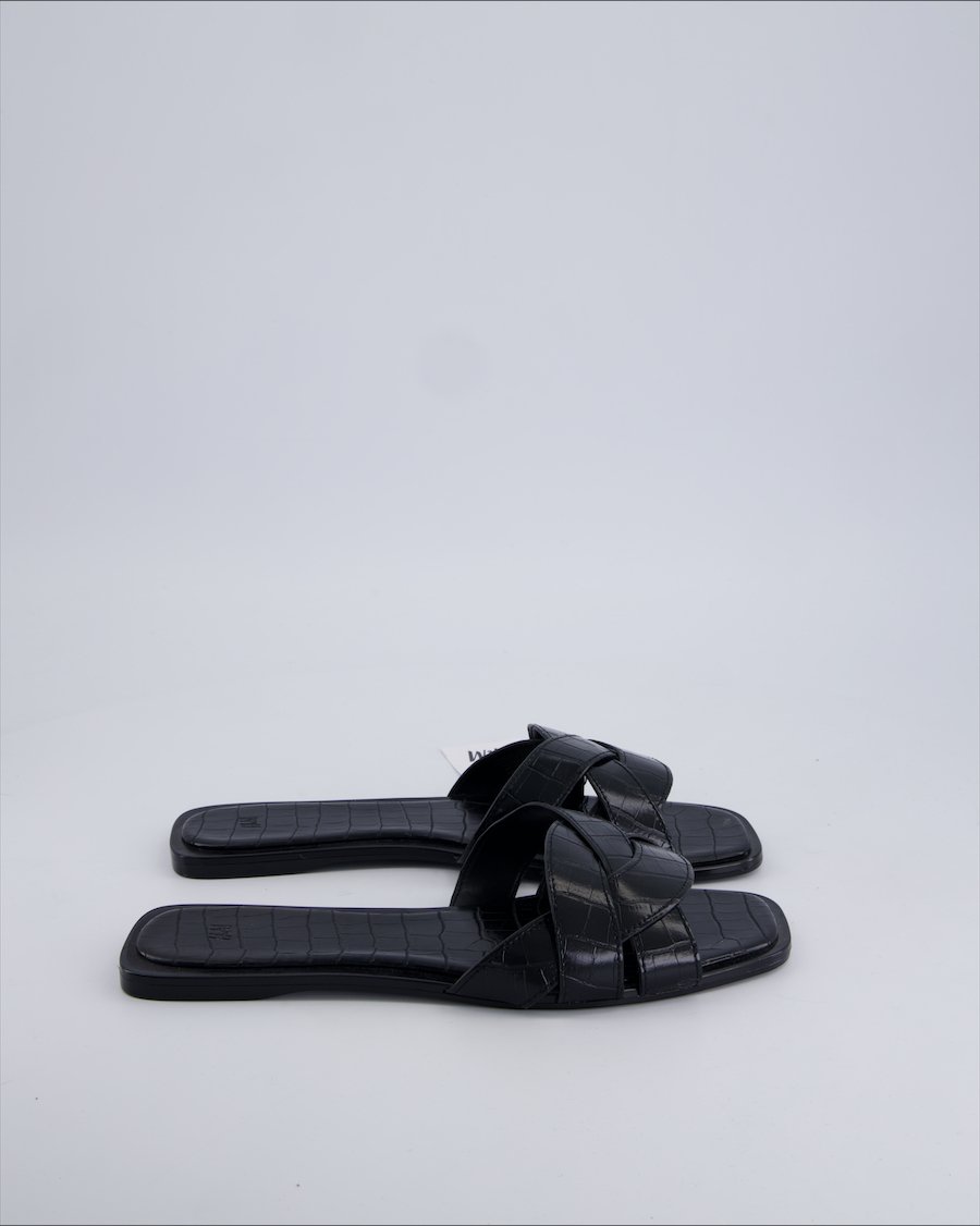 H&m Sandals Polyurethane Black 41 EU