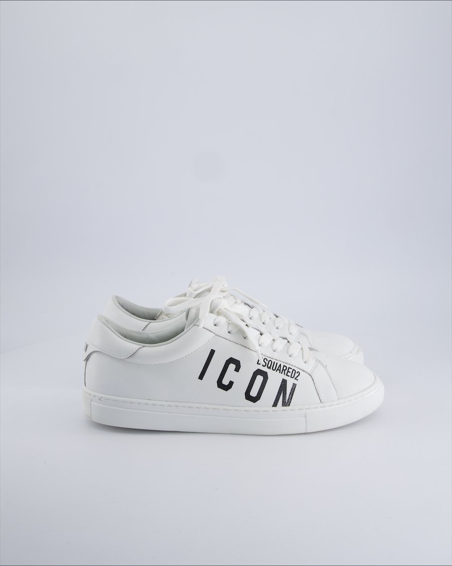 Dsquared2 Icon trainers Leather White 44.5 EU