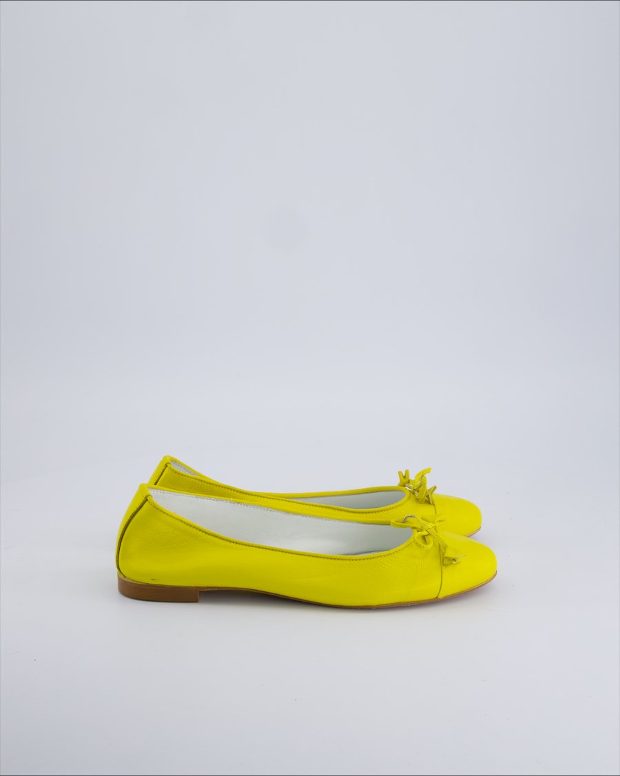 L'idea Ballet flats Leather Yellow 38 EU