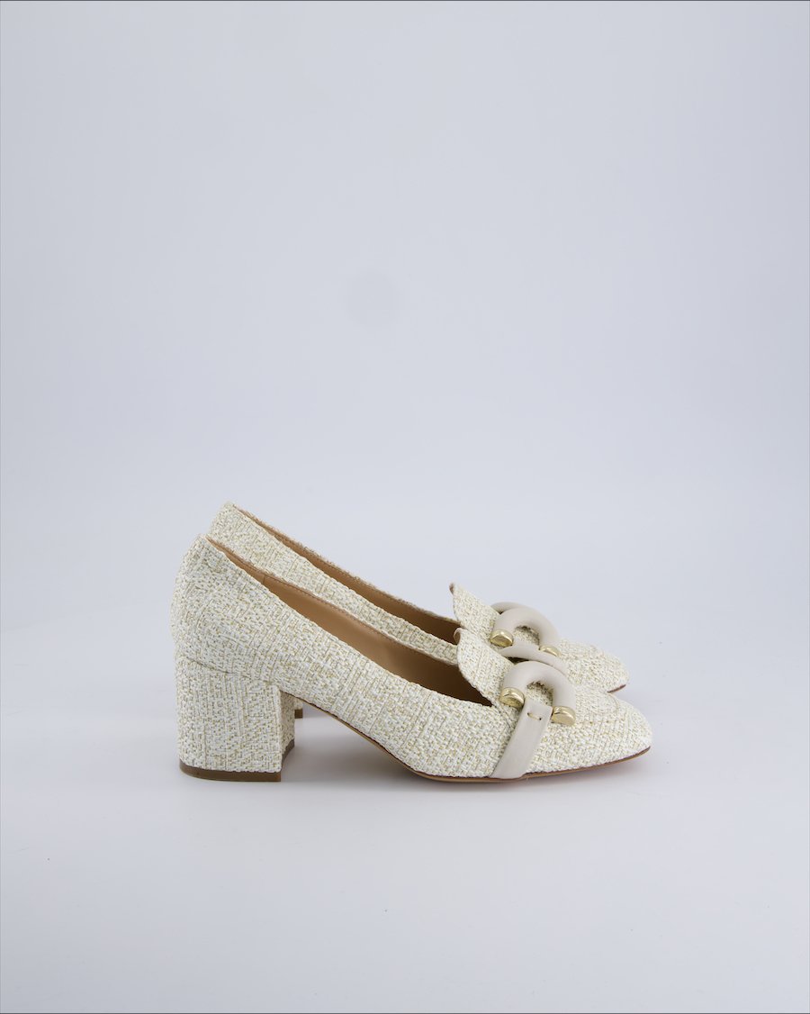 Roberto Festa Heels Cloth Beige 37.5 EU