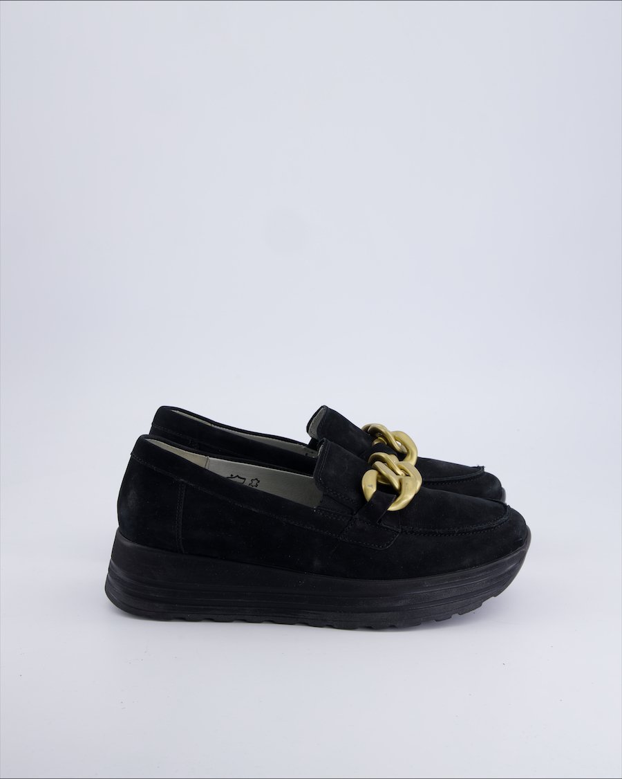 Waldlaufer Flats Suede Black 38 EU