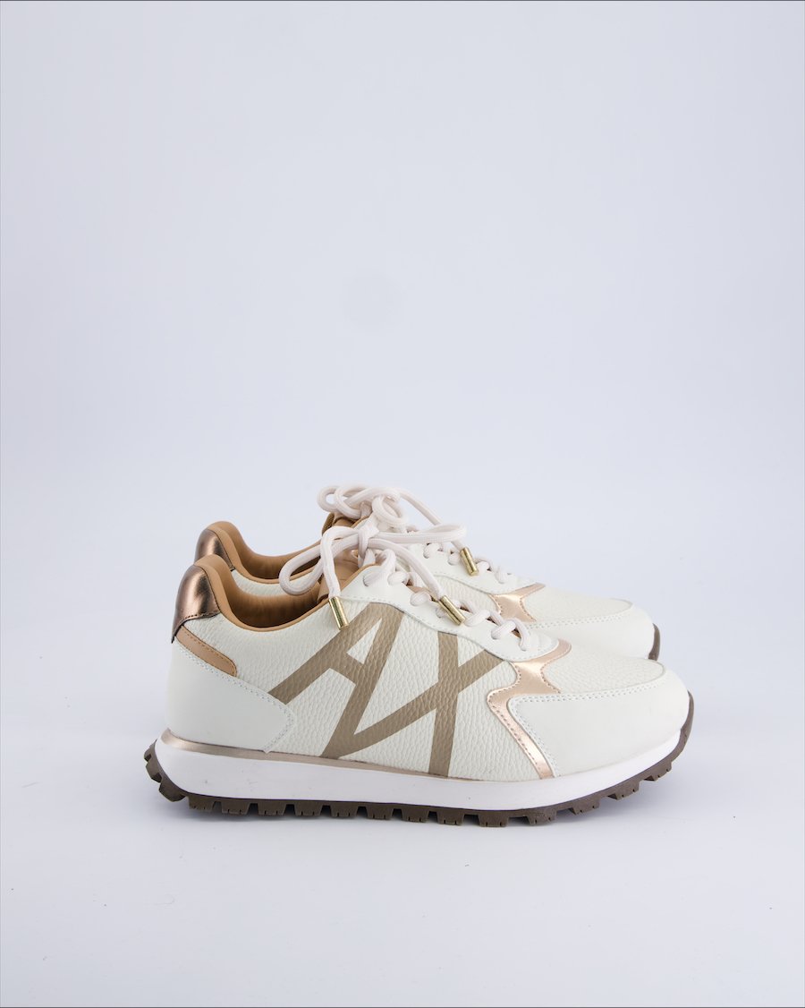 Armani Exchange Trainers Leather Beige 37 EU