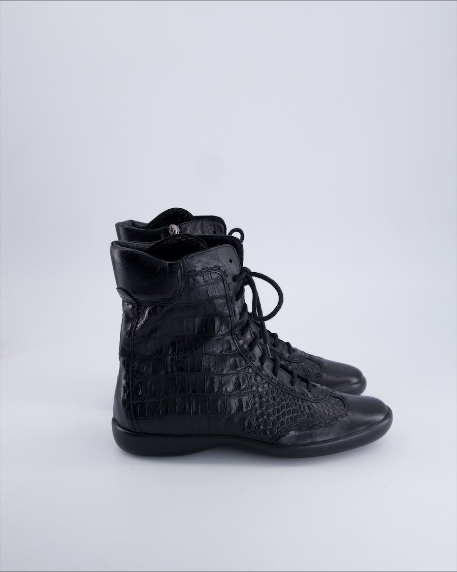 Hugo Boss Ankle Boots Leather Black 39 EU