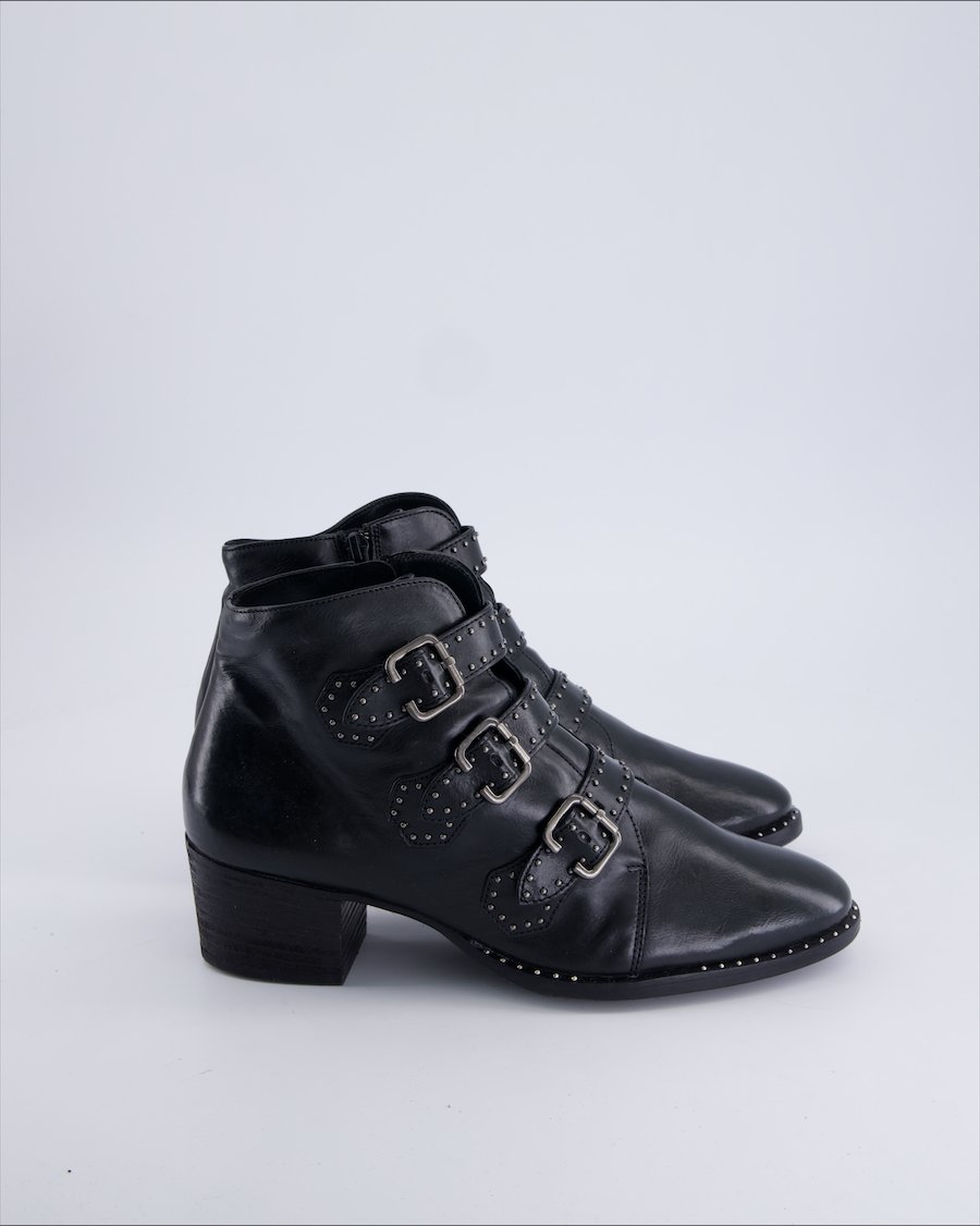 Paul Green Ankle Boots Leather Black 39.5 EU