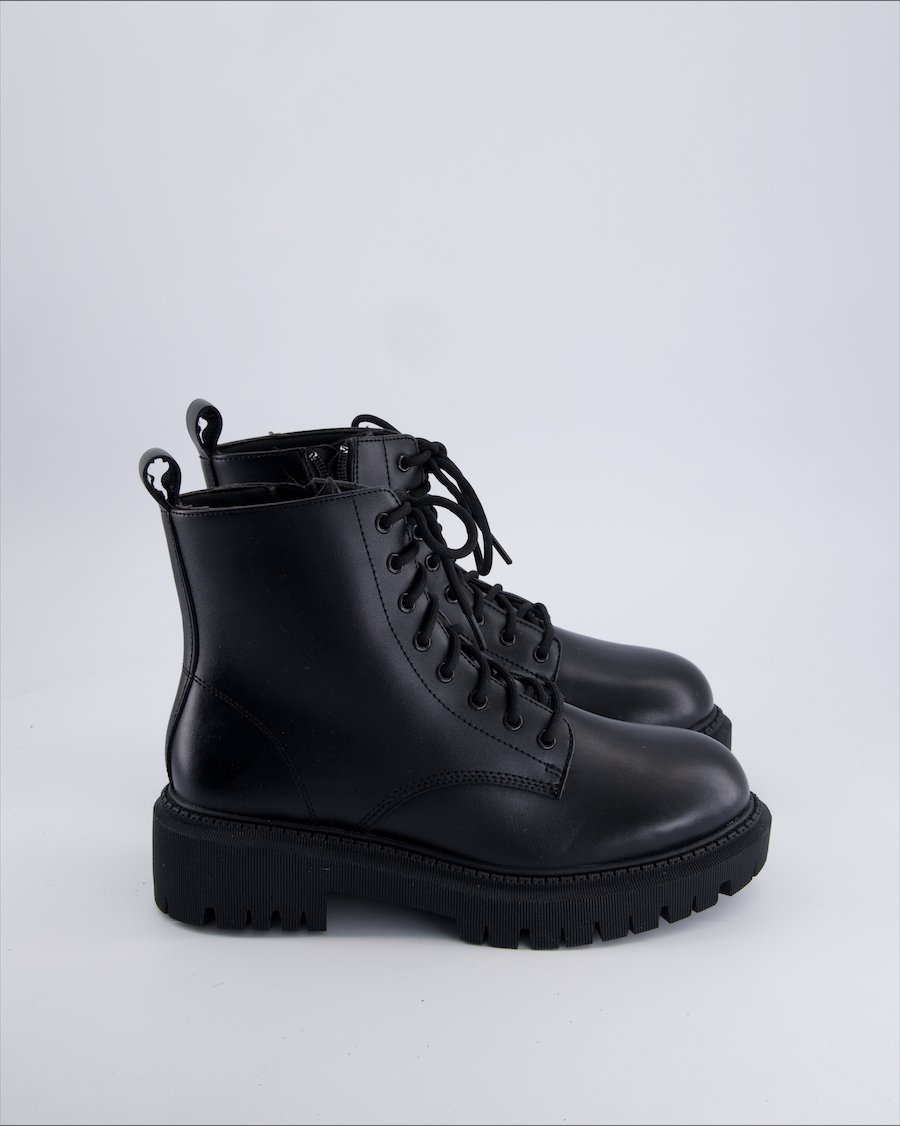 Skechers Ankle Boots Leather Black 38.5 EU