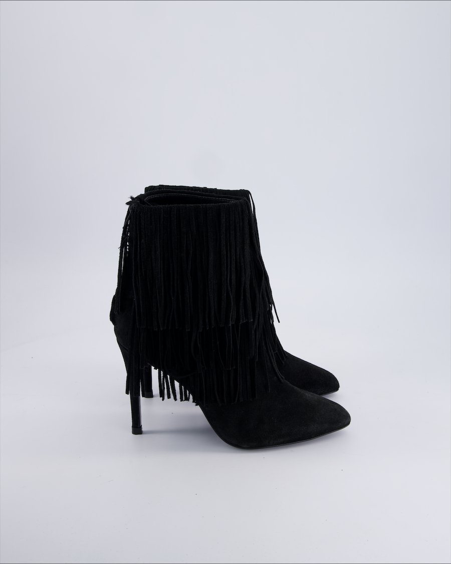 Zara Ankle Boots Suede Black 39 EU