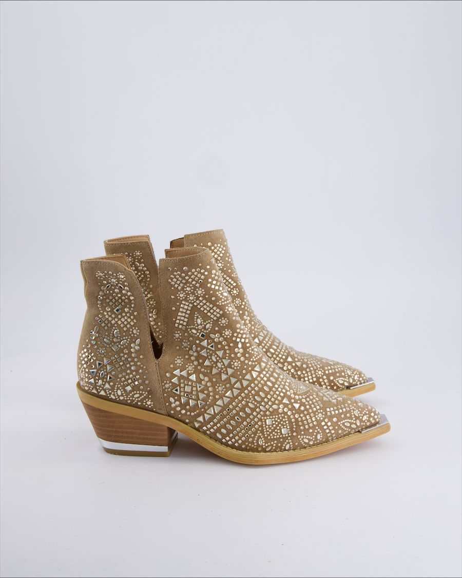 Alma En Pena Ankle Boots Suede Camel 37 EU