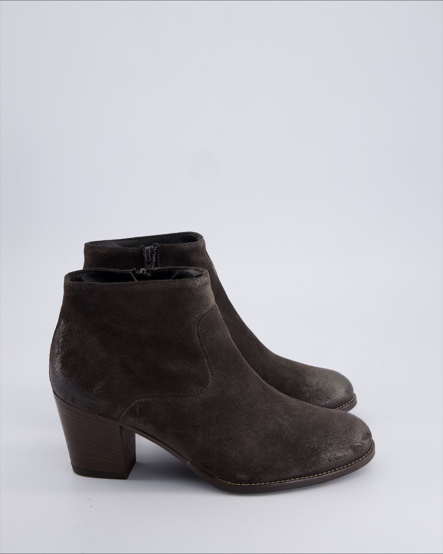 Paul Green Ankle Boots Suede Ecru 38.5 EU