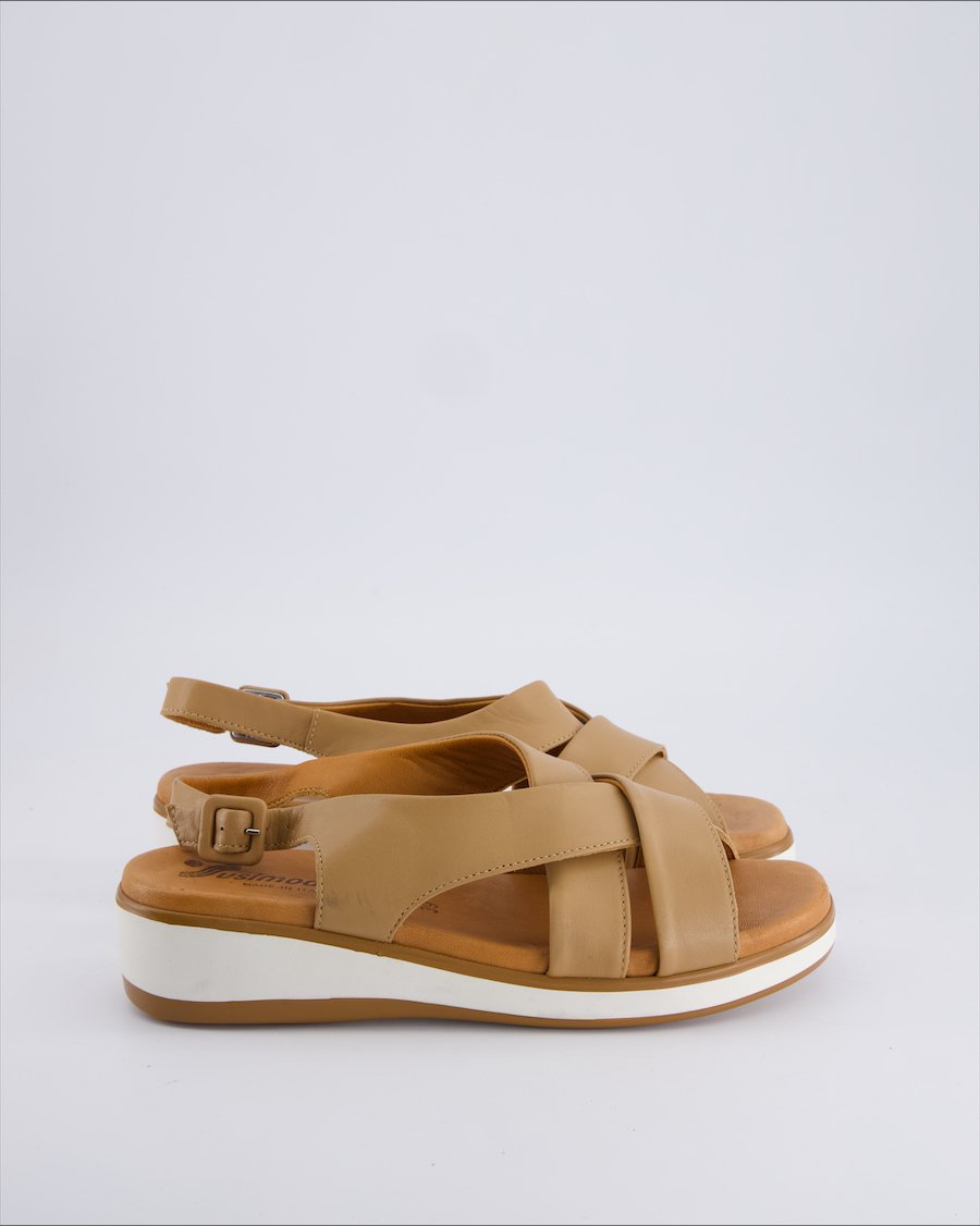 Susimoda Sandals Leather Camel 39 EU