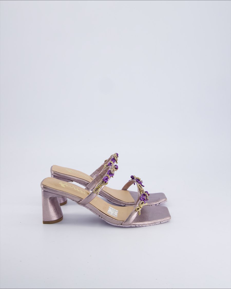 Parisotto Heels Leather Purple 36 EU
