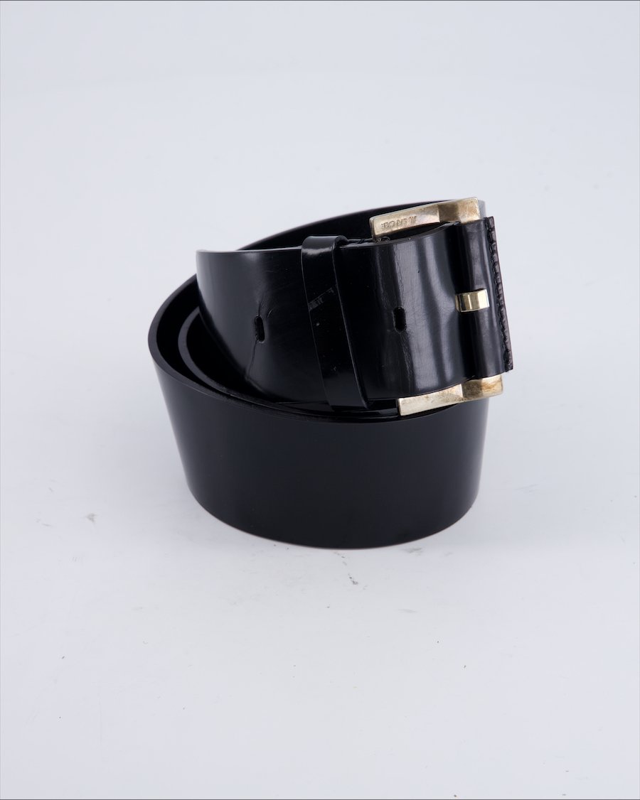 Jil Sander Leather Leather Black 90 cm