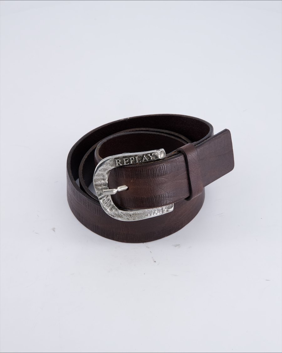 Replay Belts Leather Brown 95 cm