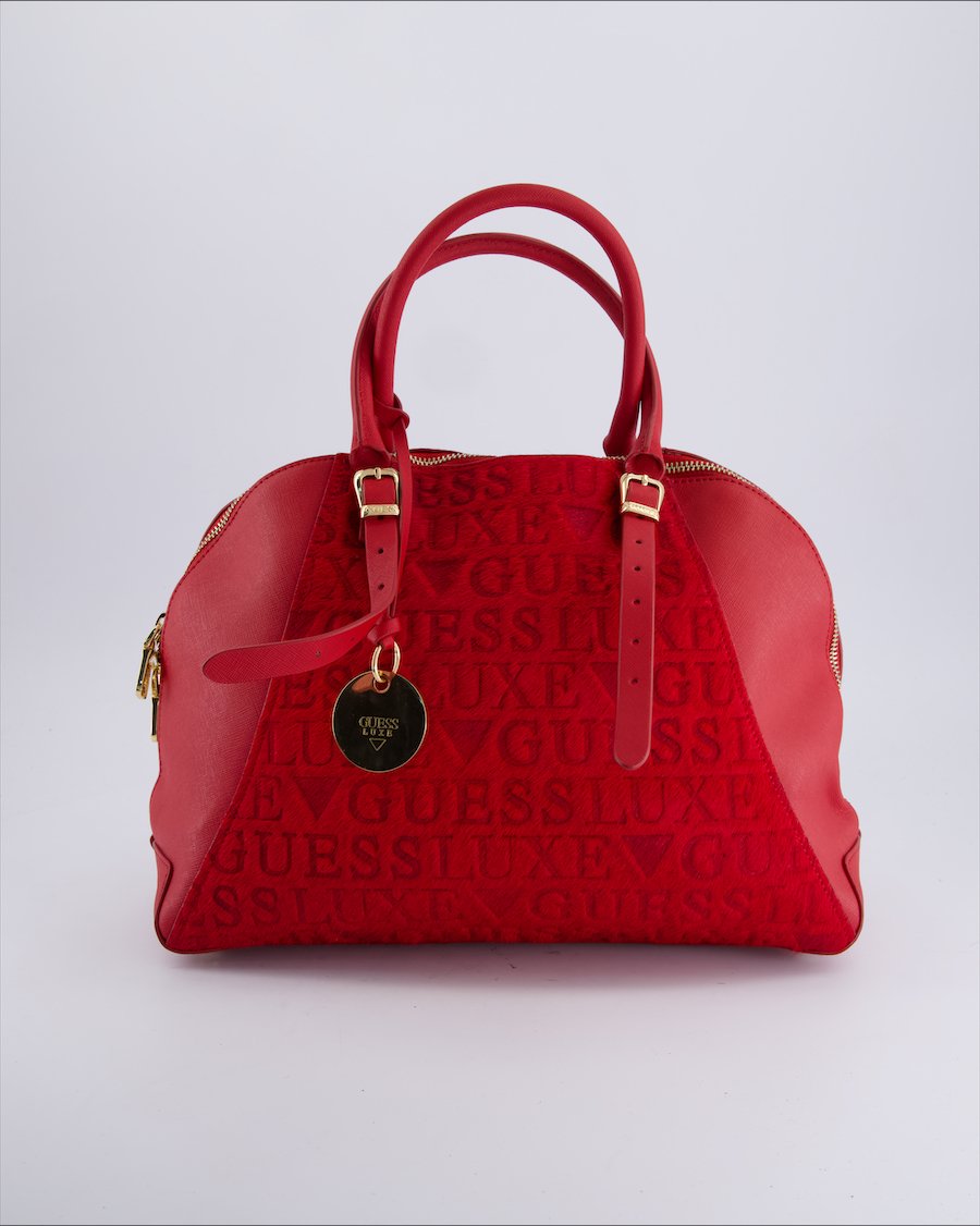 Guess Shoulder bags Faux fur Red