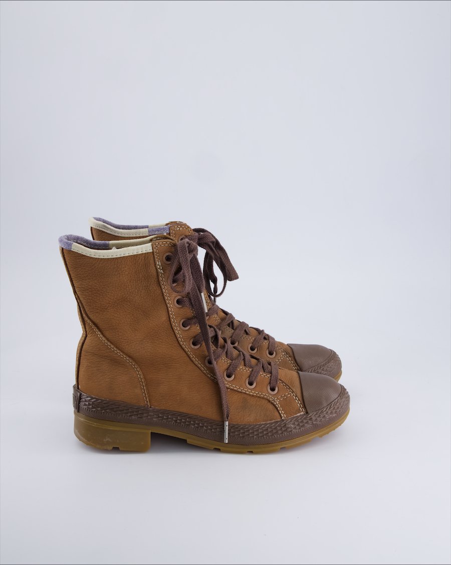 Converse Trainers Leather Brown 38.5 EU