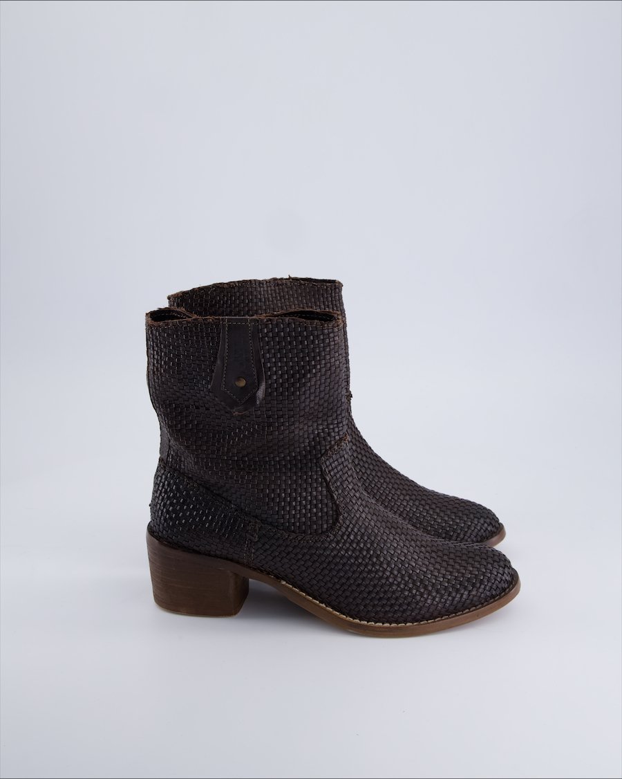 Max Ankle Boots Leather Brown 38 EU