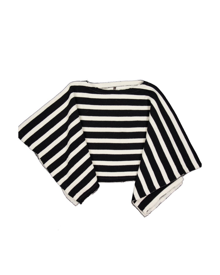 Manila Grace Poncho Polyester Black M International