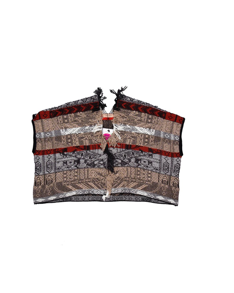 Twinset Ponchos Viscose Brown S