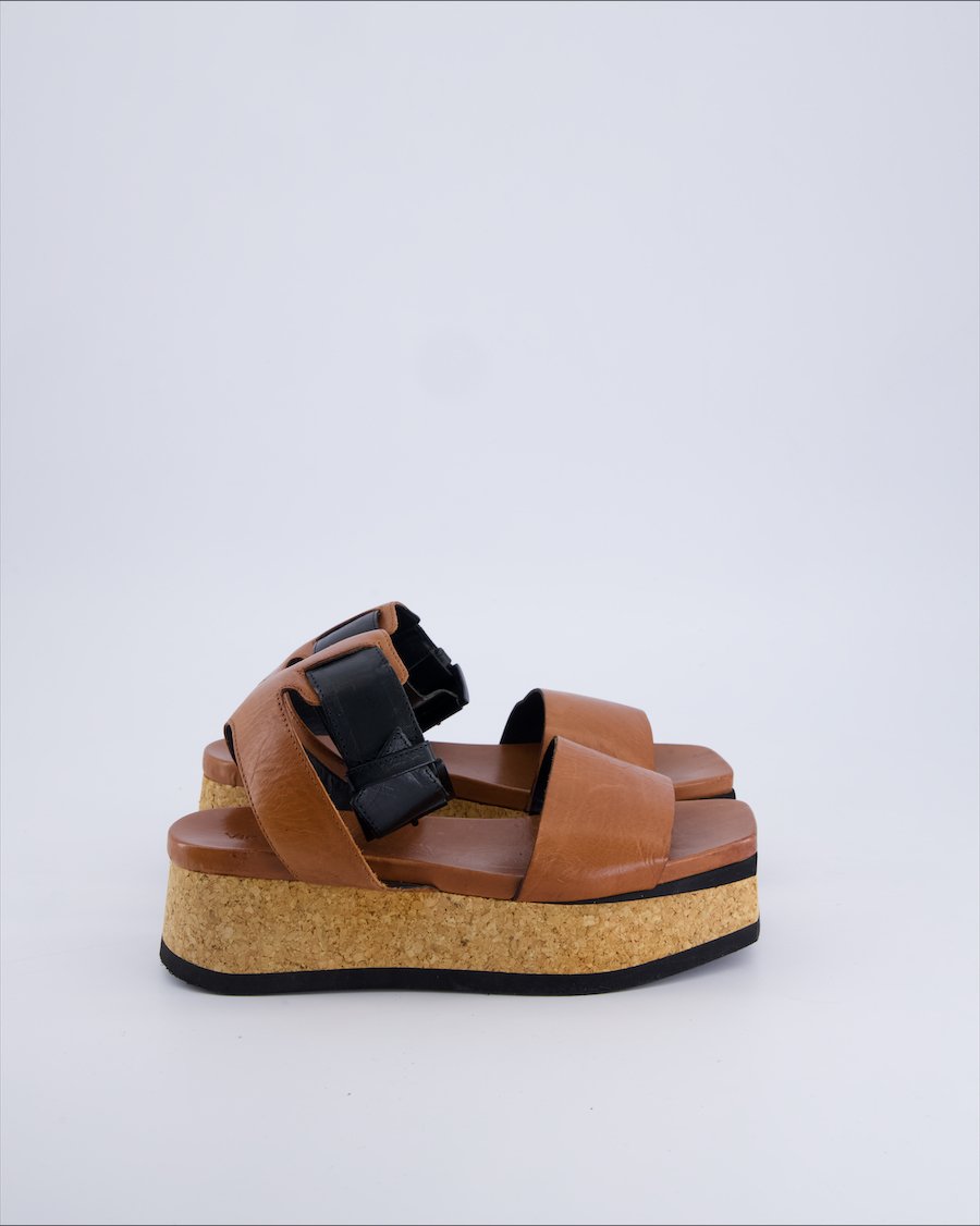 Vic Matie Sandals Leather Brown 35 EU