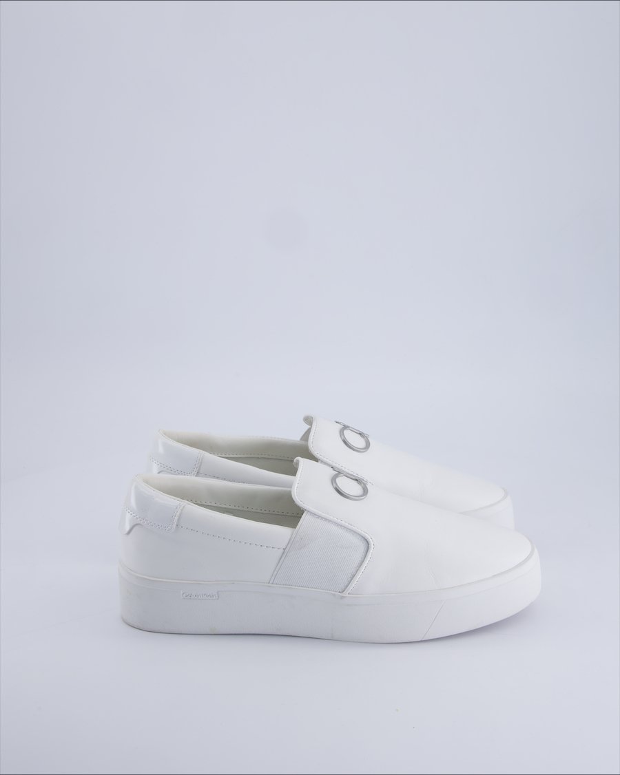 Calvin Klein Flats Leather White 41 EU