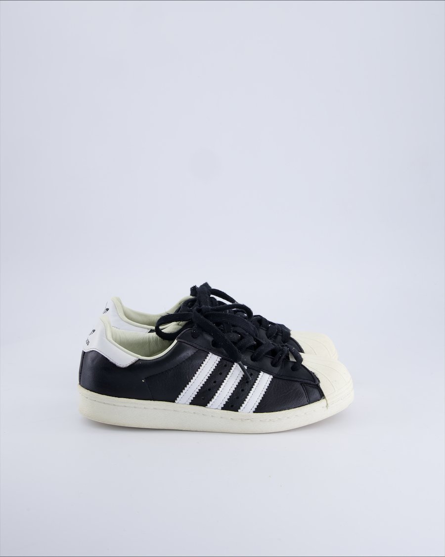 Adidas Trainers Leather Black 38.5 EU