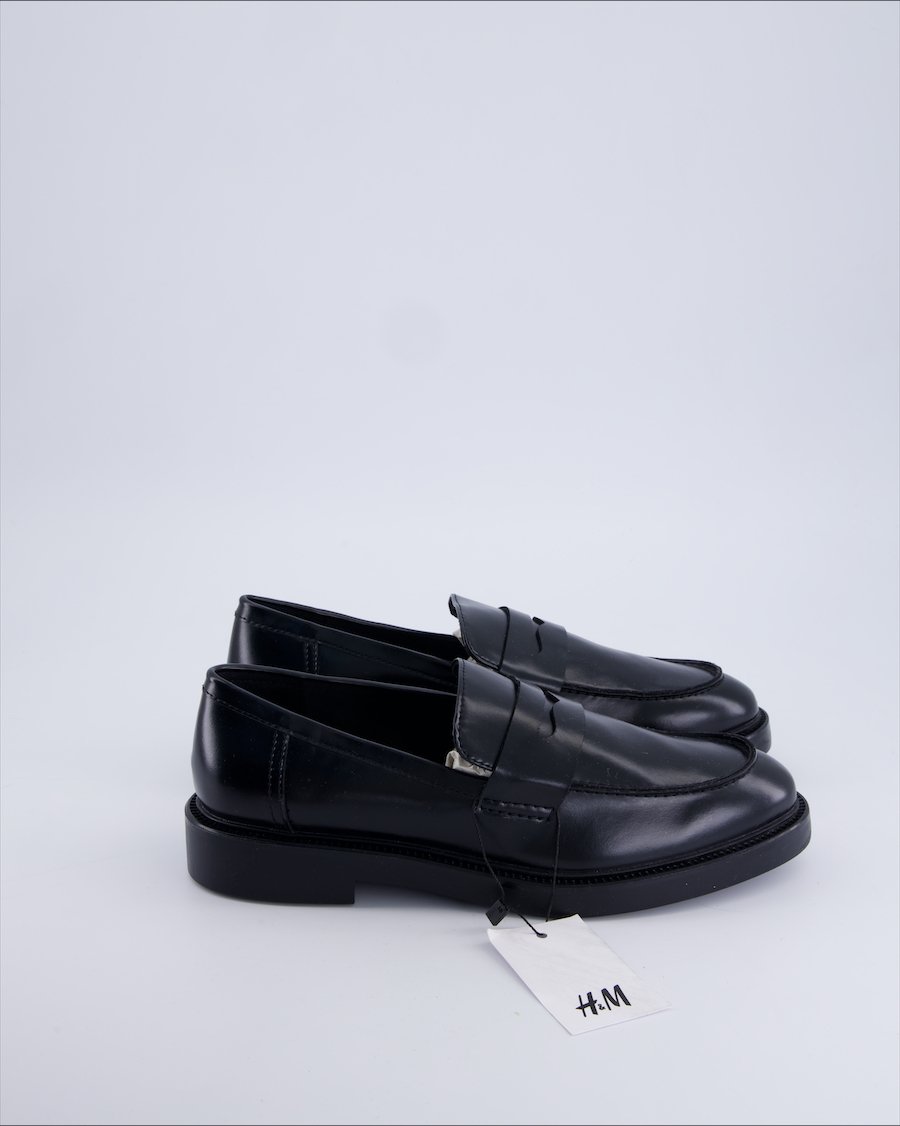 H&m Flats Polyurethane Black 40 EU