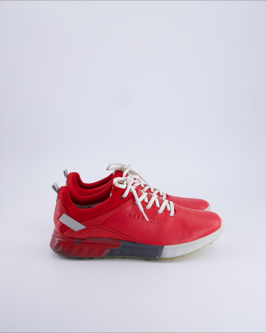 Ecco Trainers Leather Red 39 EU