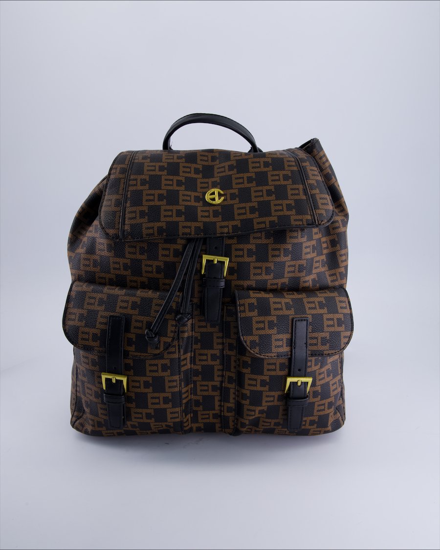 Enrico Coveri Backpacks Polyurethane Brown