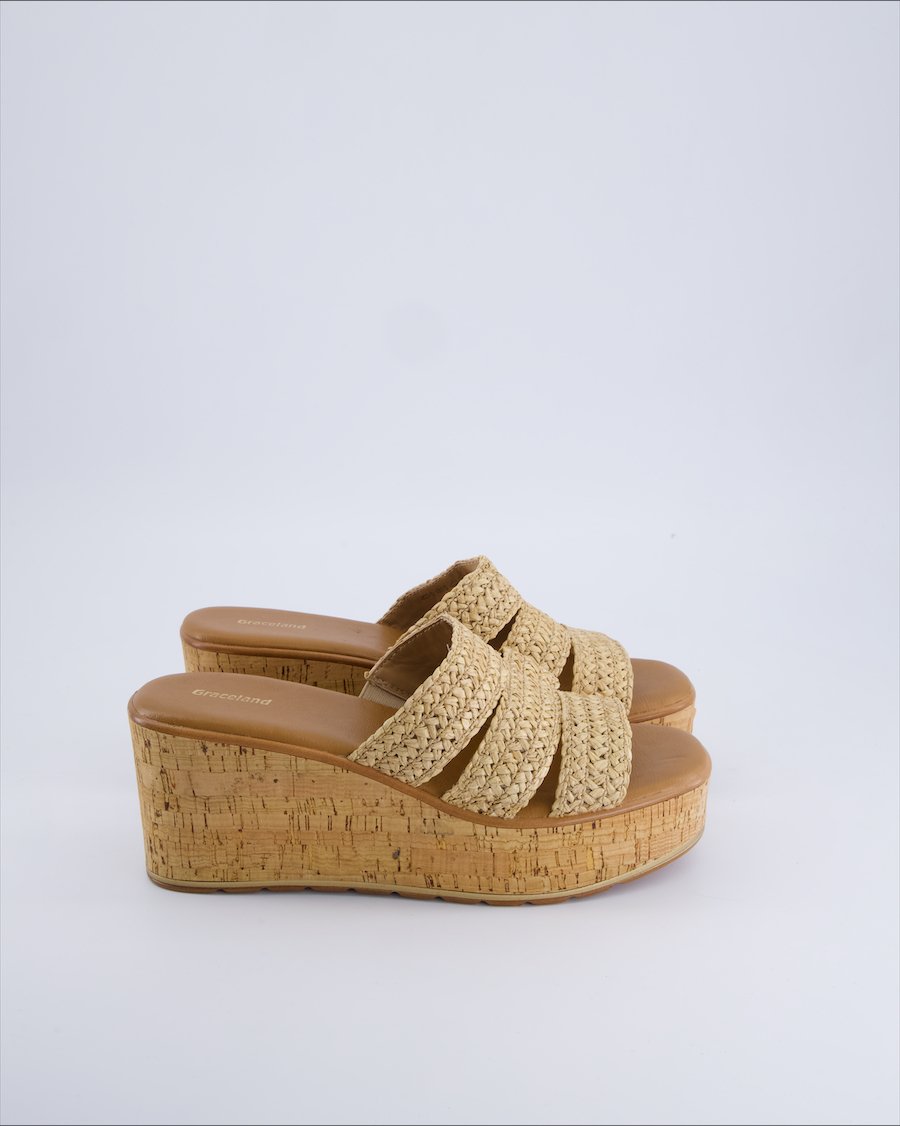 Graceland Sandals Polyurethane Beige 41 EU
