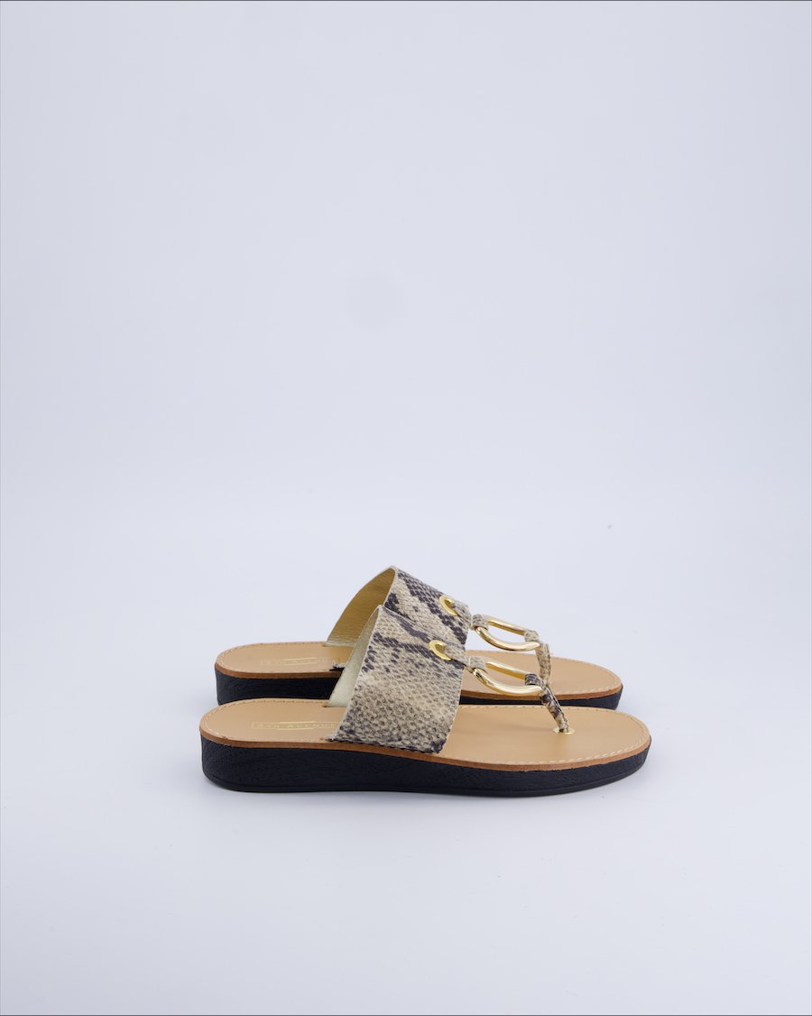 5th Avenue Sandals Polyurethane Ecru 36 EU