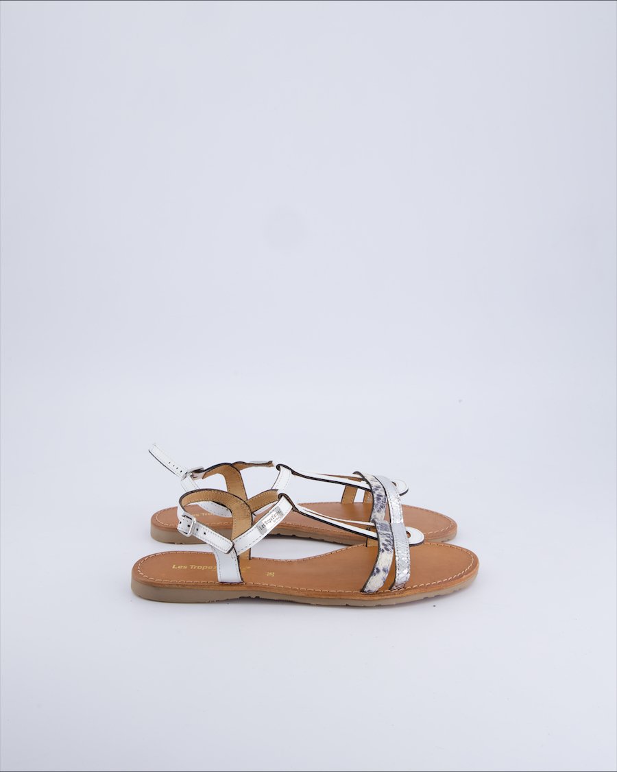 Les Tropeziennes Sandals Leather White 36 EU