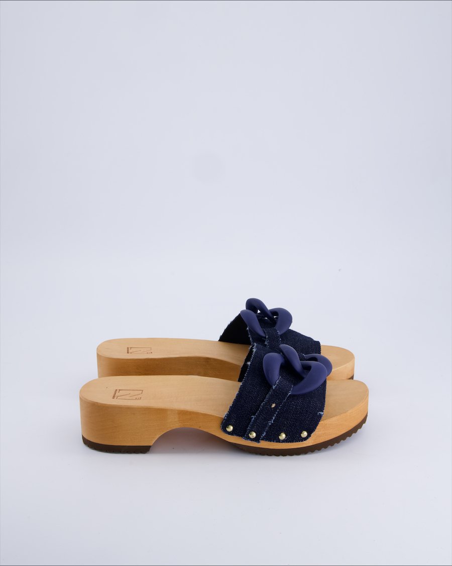 Ennequadro Sandals Cloth Blue 41 EU