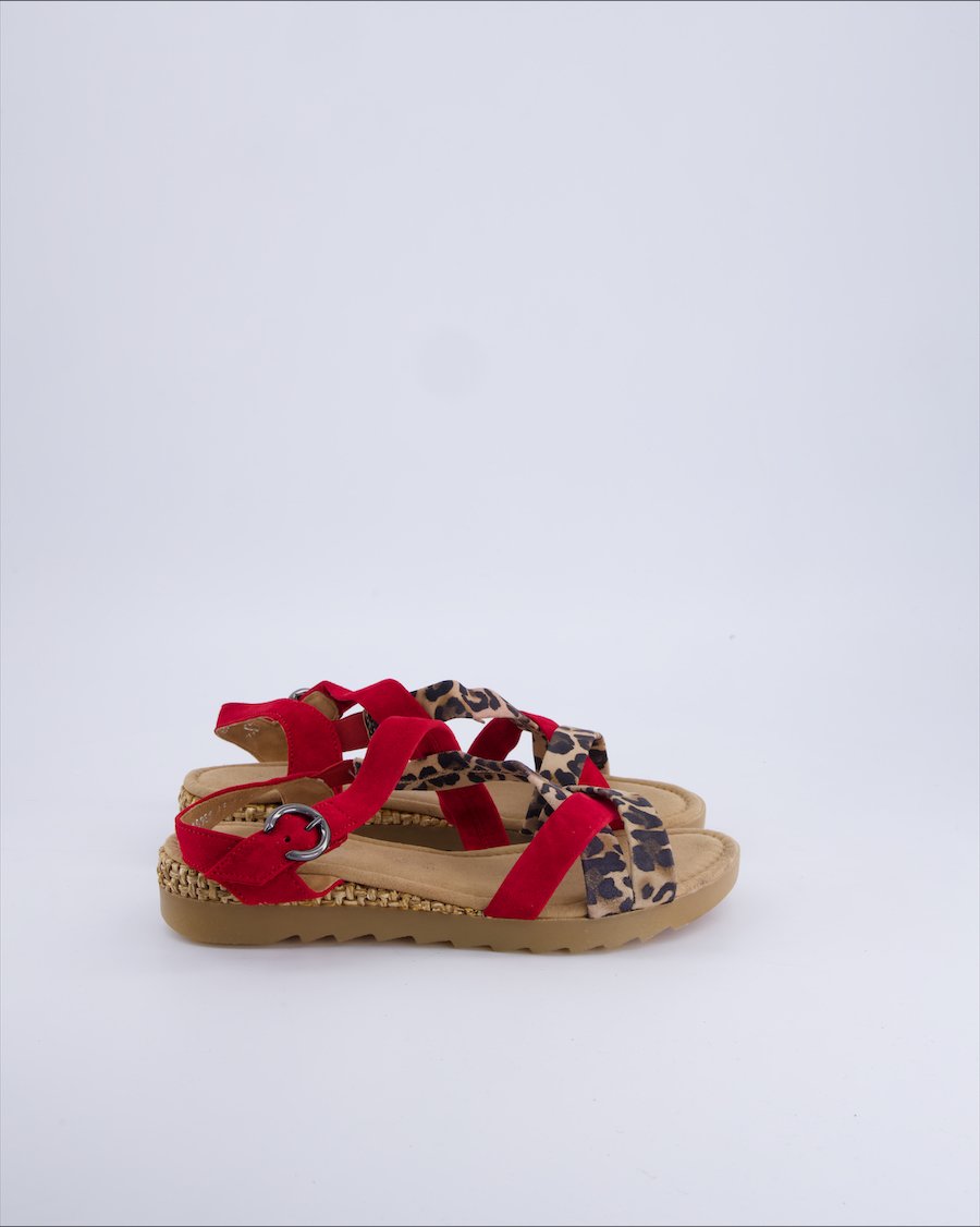 Gabor Sandals Suede Red 38.5 EU