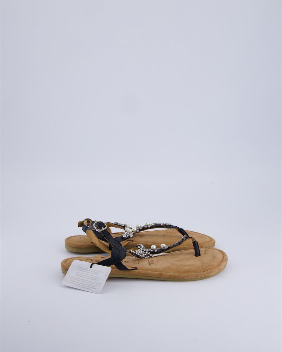 Tamaris Sandals Polyester Black 37 EU