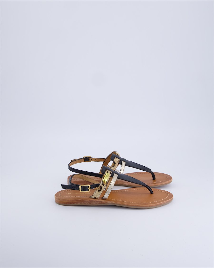 Les Tropeziennes Flip flops Leather Black 36 EU