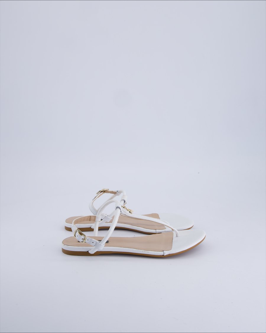 Patrizia Pepe Flip flops Leather White 36 EU