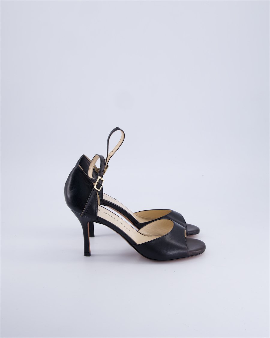 Madame Pivot Heels Leather Black 36 EU