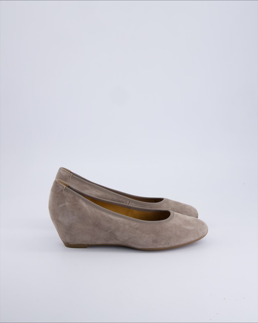 Gabor Heels Suede Ecru 38 EU