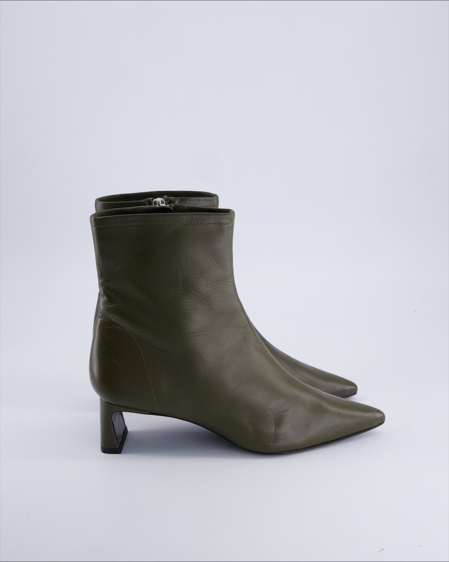 Filippa K Ankle Boots Leather Khaki 39 EU