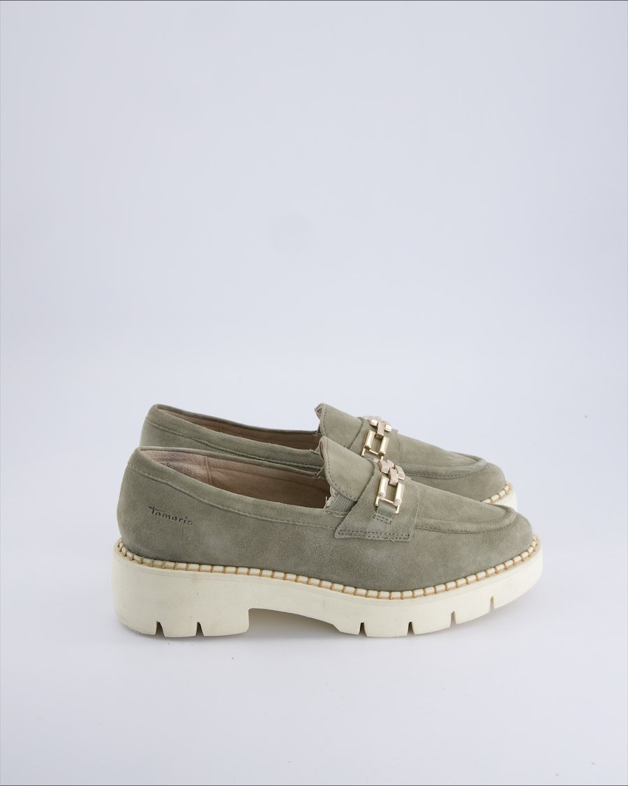 Tamaris Flats Suede Green 40 EU