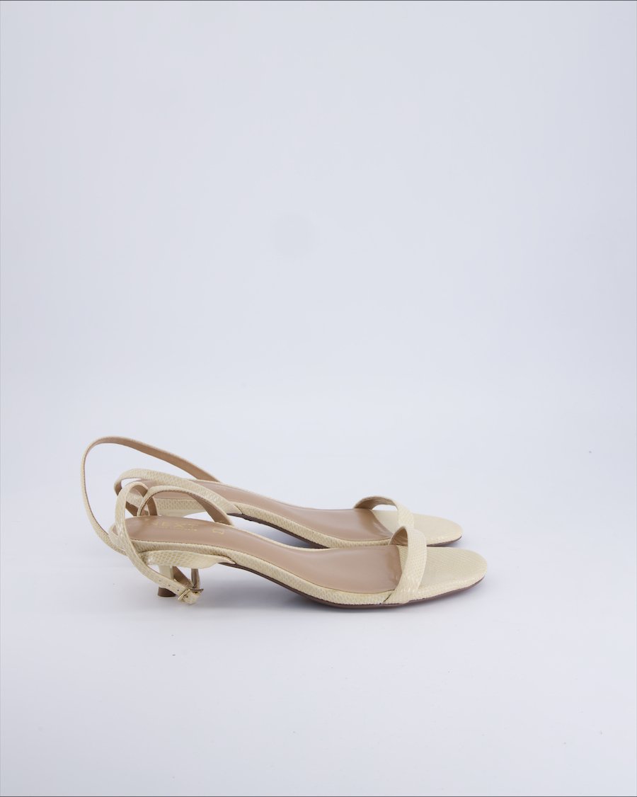 Next Sandals Leather Beige 39 EU