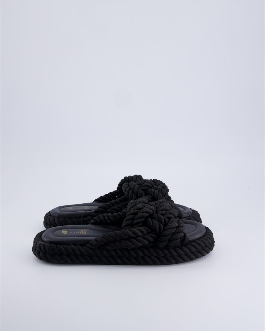 H&m Sandals Cloth Black 38 EU