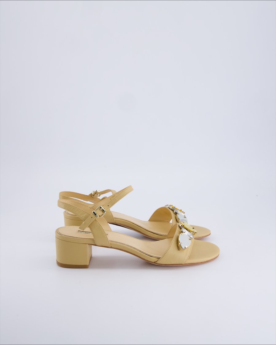 Luciano Barachini Heels Leather Beige 40 EU