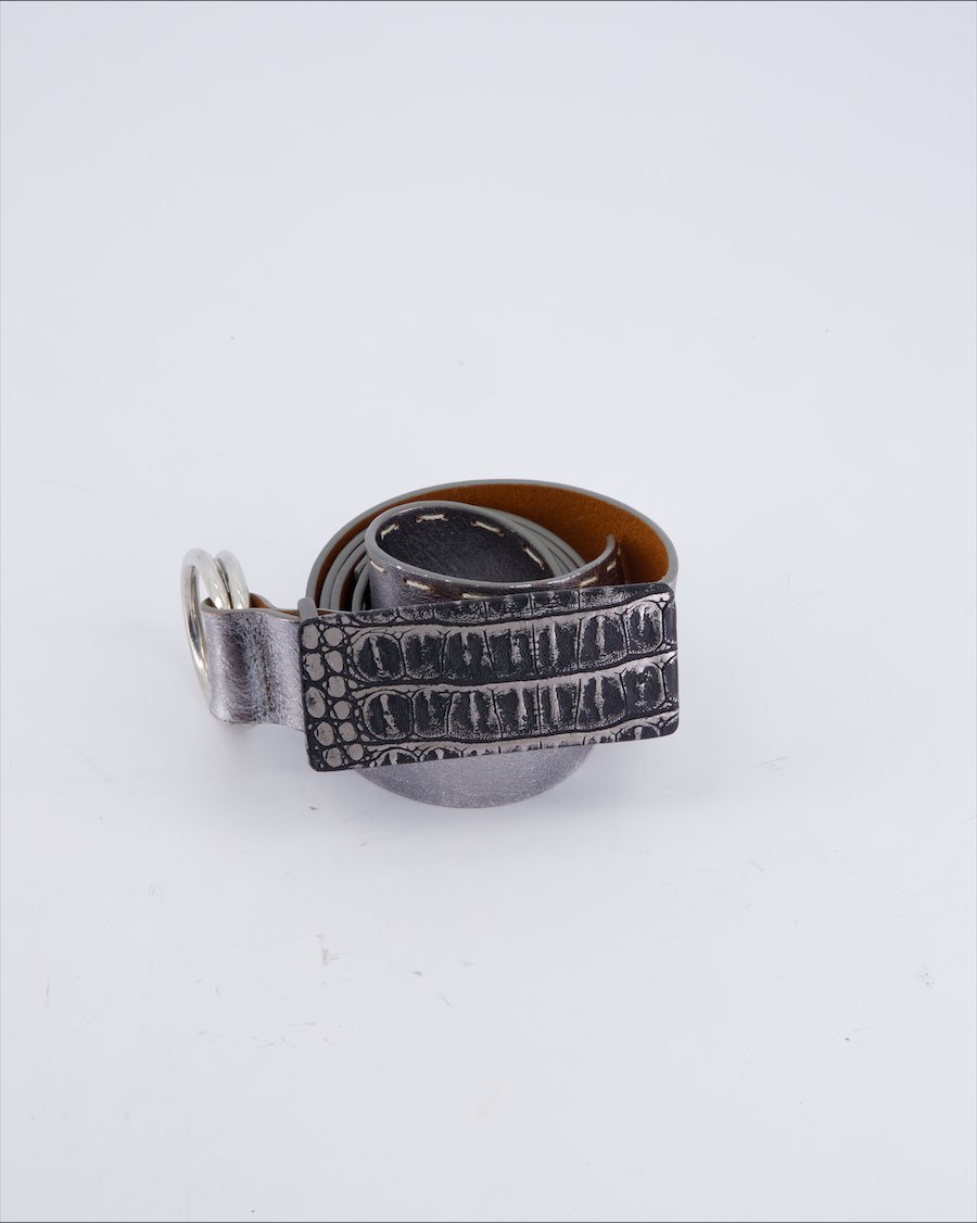 Marc Cain Leather Leather Silver 95 cm