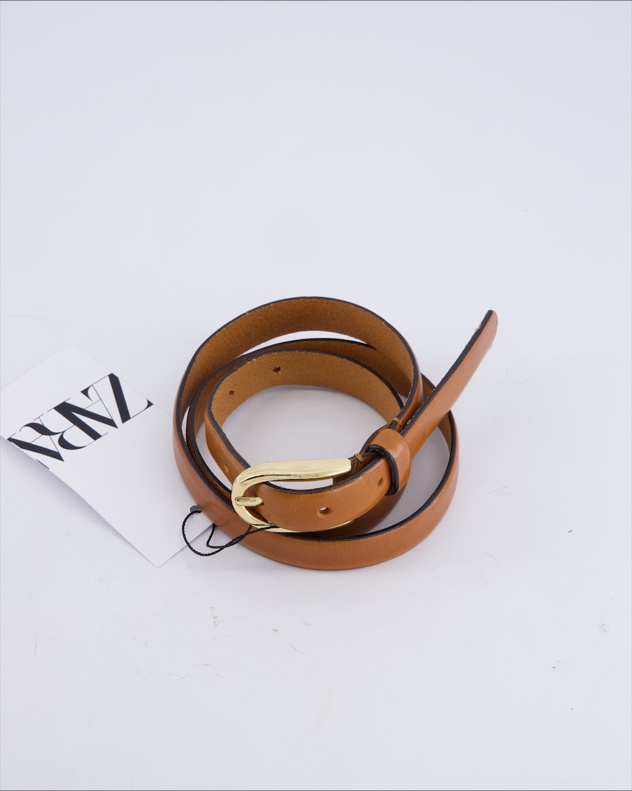 Zara Leather Leather Camel 85 cm