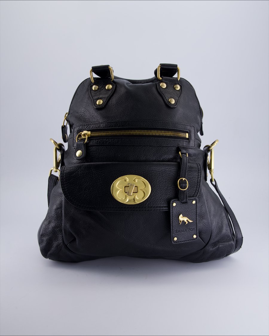 Emma Fox Handbags Leather Black
