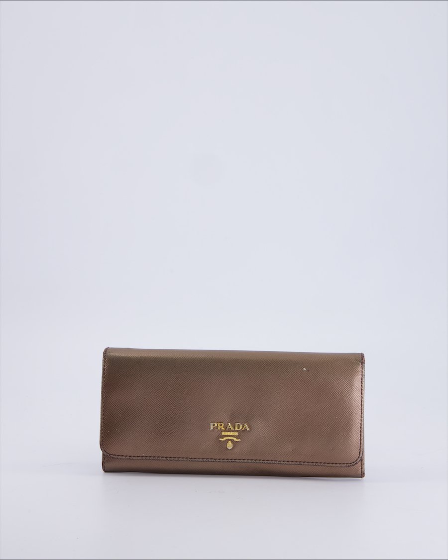 Prada Wallets Leather Brown