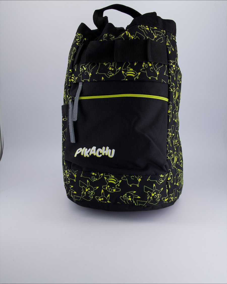 Pikachu Backpacks Cloth Black