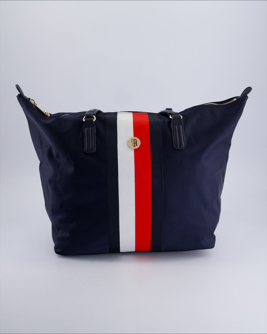 Tommy Hilfiger Shoulder Bag Cloth Blue