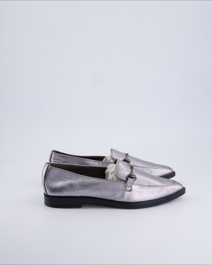 Paul Green Flats Leather Silver 38 EU