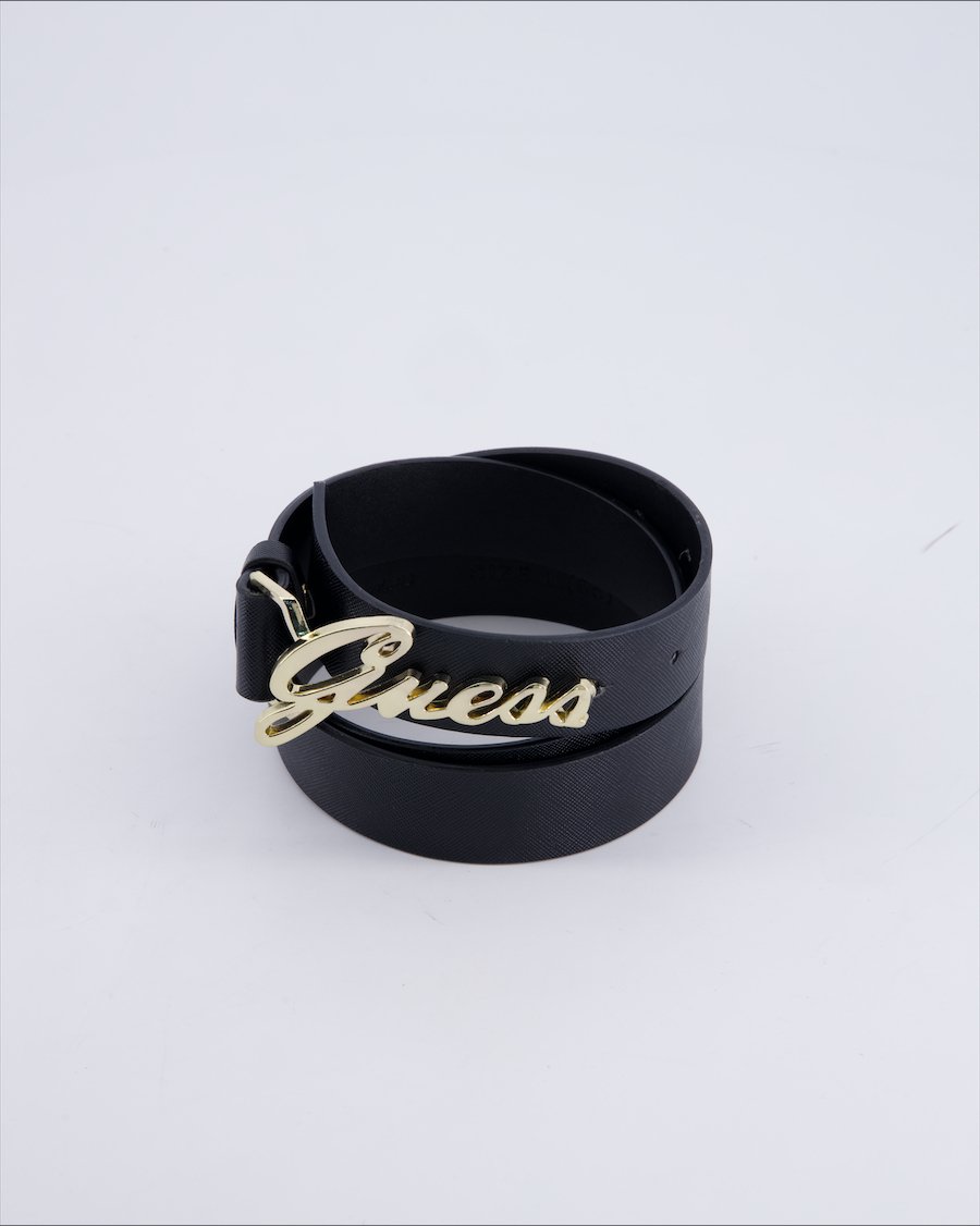 Guess Chains Leather Black 95 cm
